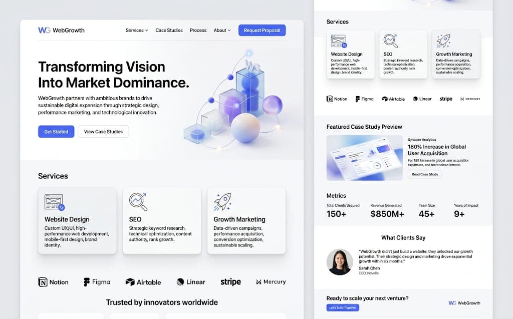 WebGrowth Website